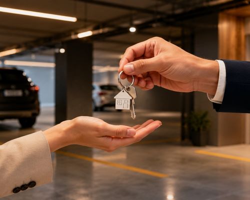 Imobiliária aproveitando melhor vagas disponíveis da carteira